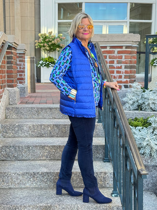LULU-B SAPPHIRE SHORT PUFFER VEST