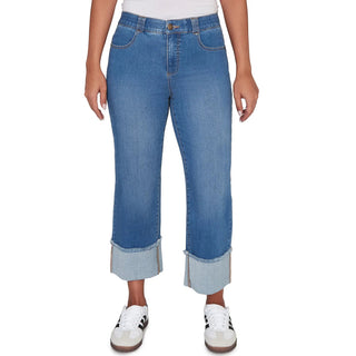 Women's White  Comfort Stretch Slim Fit Jeans Cathys Place