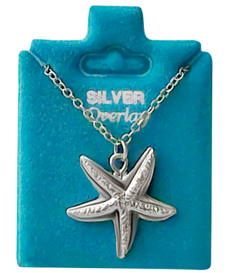 Made In USA Knobby Starfish Necklace Gold or Silver