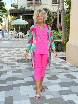 Ethyl Classic Long Length Cardi - KAMAS