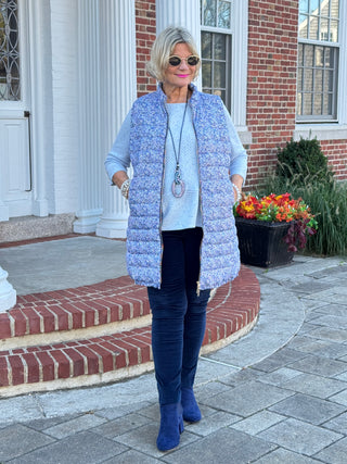 AUBREY BLUE PUFFER VEST