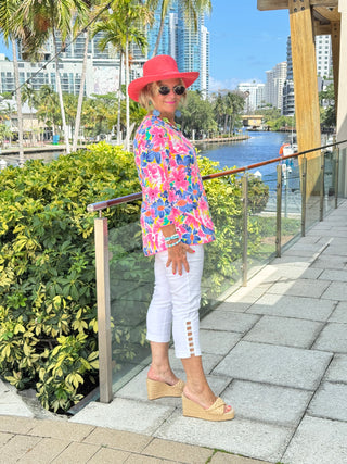 COLOR ME BEAUTIFUL ASYMMETRIC TOP