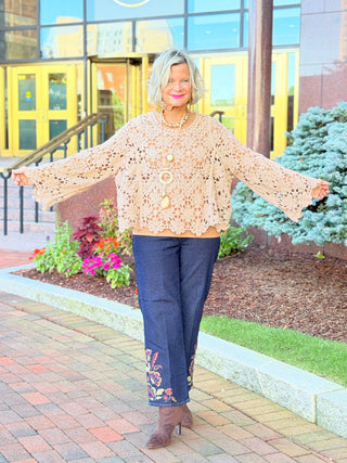 AUTUMN STYLE STYLING  CROCHET TOP Cathys Place