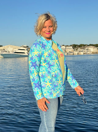 LULU-B YELLOW BEACH TIME SWEATER