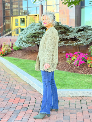 OLIVE CROCHET CARDIGAN Cathys Place