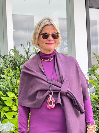 Burgundy Two Way Wrap