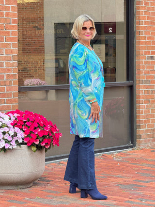 COLOR SPLASH CARDIGAN - BOUNTIFUL