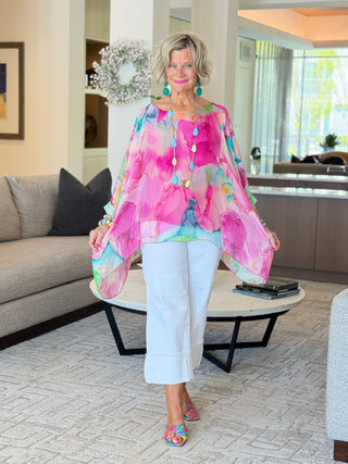 Sofia Zing Silk Kaftan Cathys Place