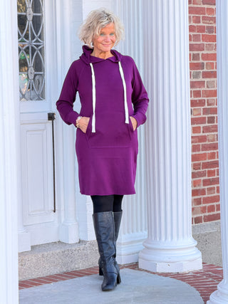 Lulu b kangaroo Cabernet scuba dress LULU-B
