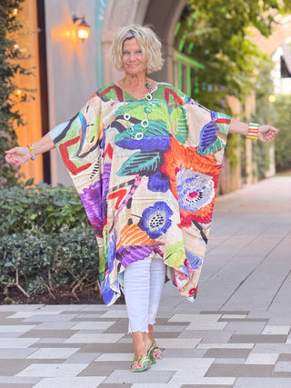 Urban Floral Modal Kaftan Cathys Place
