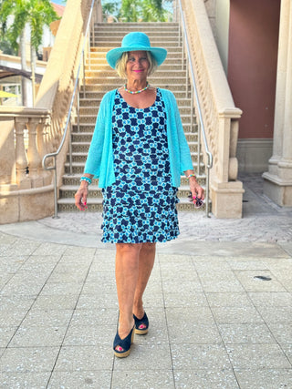 BLUE MEDALLION CHA CHA DRESS