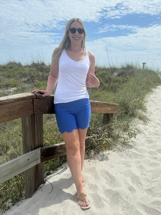 LULU-B BLU SCALLOP SHORTS