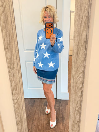 LULU B PERRI DOCKSIDE FUZZY SWEATER LULU-B