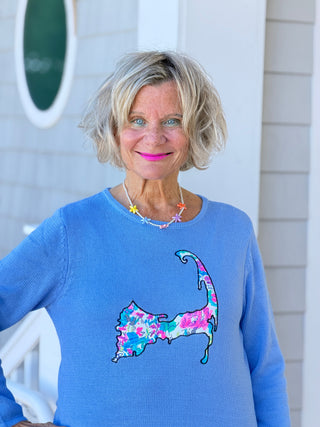 BEACH CLUB PERRI CAPE COD MAP SWEATER LULU-B