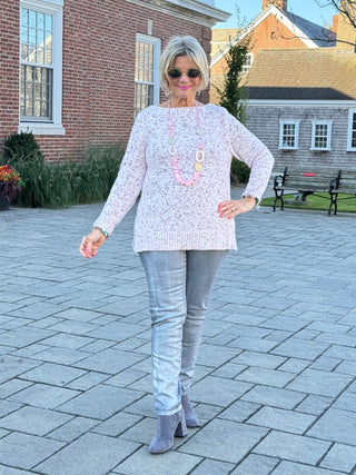 Women's Speckled Chenille Eyelash Sweater
