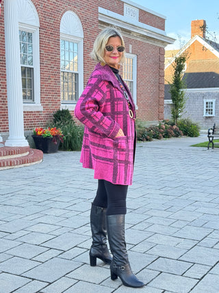 SOUTHERN NIGHTS BURGUNDY POCKET SWEATER