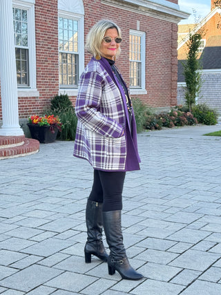 SOUTHERN NIGHTS PURPLE POCKET SWEATER
