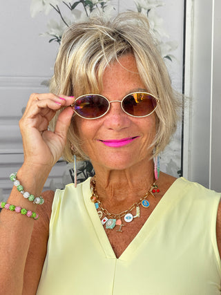 LULU-B TAILORED CLEAR SUNSHINE V NECK