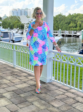 SALINA REEF SLEEVE DRESS