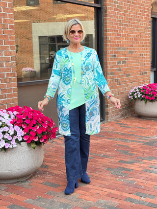 Ethyl Classic Long Length Cardi - Sheldon