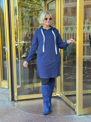 Lulu b kangaroo Navy scuba dress