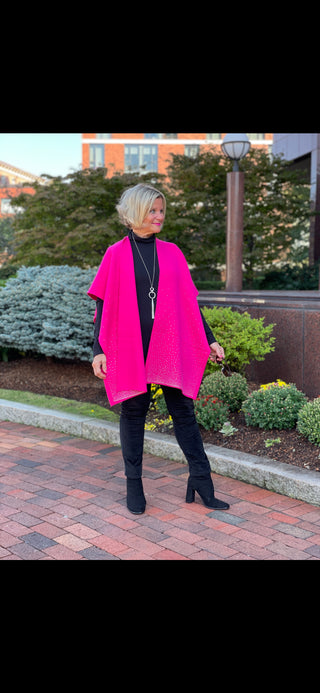 PINK BLING WINTER CAPE