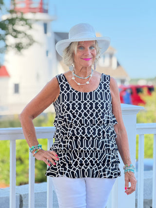 LULU MIDNIGHT TRELLIS CHA CHA TANK Cathys Place