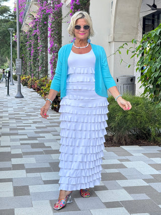 LULU-B WHITE CHA CHA MAXI DRESS