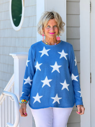 LULU B PERRI DOCKSIDE FUZZY SWEATER LULU-B