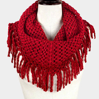 Mini Tube Fringe Scarf Cathys Place