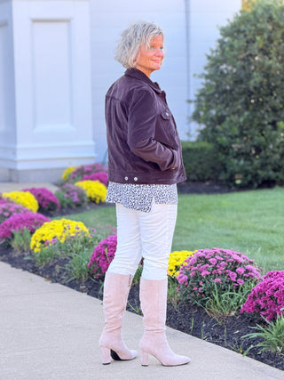 LULU B CHOCLATE VELOUR JACKET LULU-B