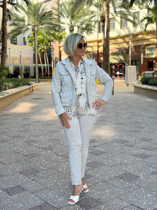 LULU-B STONE VELOUR JACKET
