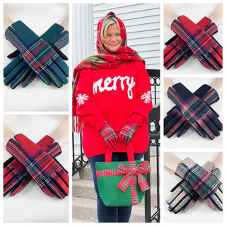 TARTAN Plaidberry Gloves Cathys Place