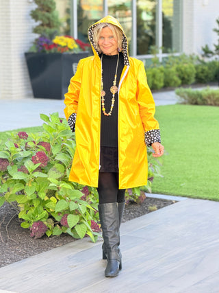 YELLOW POKA DOT POSH RAINCOAT Cathys Place