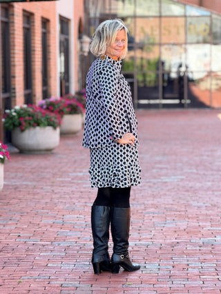 LULU B BOCA CHIC SHIFT RUFFLE DRESS Cathys Place