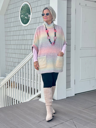 Gradient Colorful Pullover Sweater
