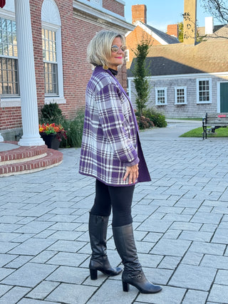 SOUTHERN NIGHTS PURPLE POCKET SWEATER