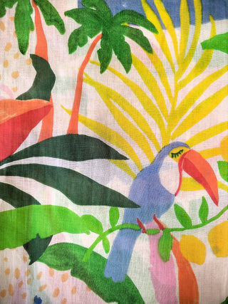 White Oasis Ruffle Dress