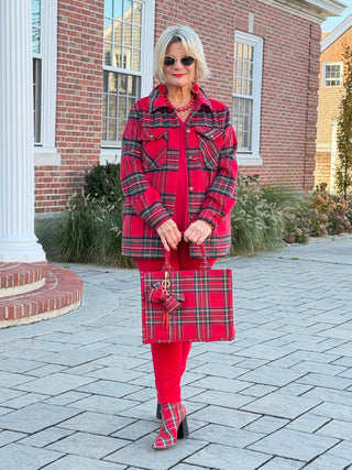 Red, Green, Blue & Yellow Plaid Jacket Cathys Place