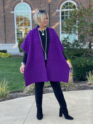 PURPLE BLING CAPE