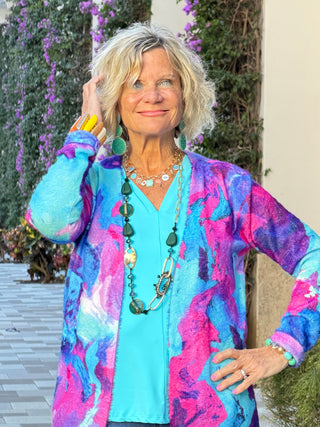 COLOR WAVES OF FASHION CARDIGAN ETHYL JEANS