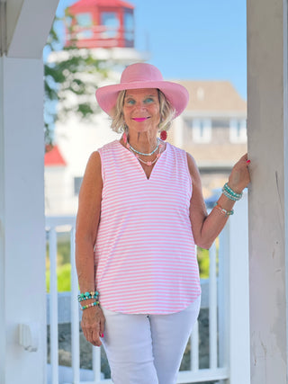 DOCKSIDE PRETTY PINK TANK LULU-B