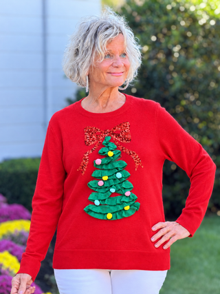 TREE Tree Embellished Christmas Sweater Cathys Place