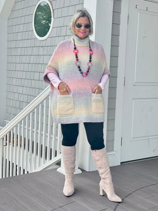 Gradient Colorful Pullover Sweater