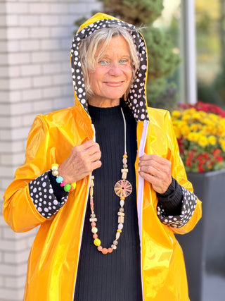 YELLOW POKA DOT POSH RAINCOAT Cathys Place