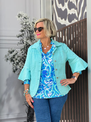 Ethyl Easy Going Jacket - Seafoam