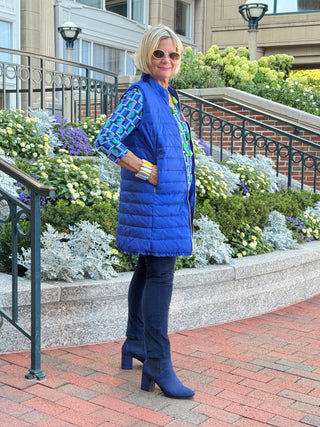 LULU-B COBALT PUFFER VEST