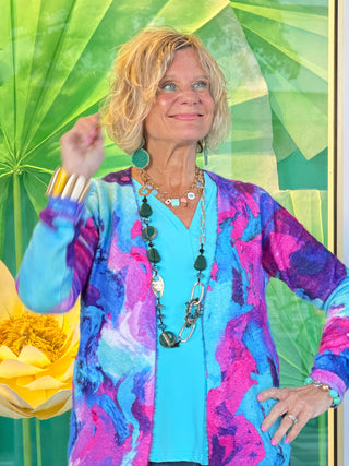 COLOR WAVES OF FASHION CARDIGAN ETHYL JEANS