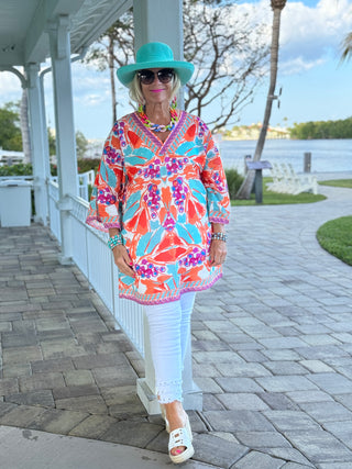 KEY WEST MANGO TROPICS BEACH COVER -UP FINAL SALE