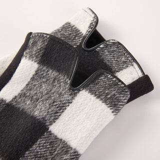 Buffalo Check Pattern Cozy Winter Gloves Hana